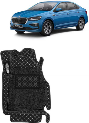 TOFIT ENTERPRISE Leatherite 7D Mat For  Skoda Slavia(Black)