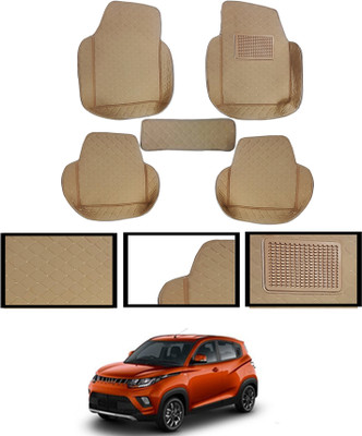 ABJD Leatherite 7D Mat For  Mahindra Universal For Car(Beige)