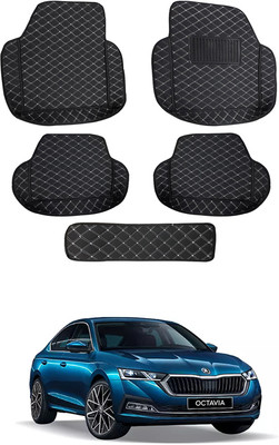 MATIES Leatherite 7D Mat For  Skoda Octavia(Black)
