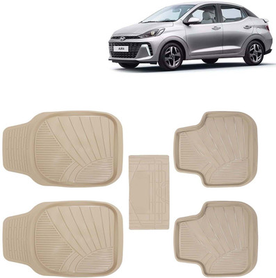Kingsway PVC Tray Mat For  Hyundai Aura(Beige)