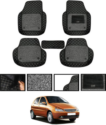 MATIES Leatherite 7D Mat For  Tata Indica(Black)
