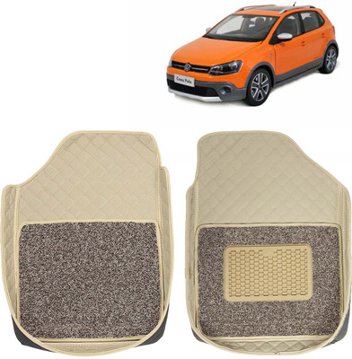 Kingsway Leatherite 7D Mat For  Volkswagen Polo Cross(Beige)