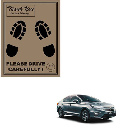 SEMAPHORE Paper Disposable Paper Mat For  Honda City(Brown)