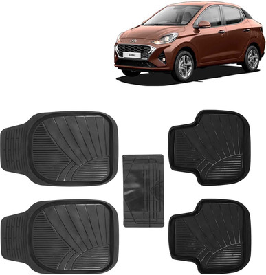 Kingsway PVC Tray Mat For  Hyundai Aura(Black)