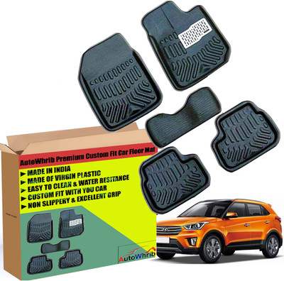 Autowhrib Plastic 3D Mat For  Hyundai Creta(Black)