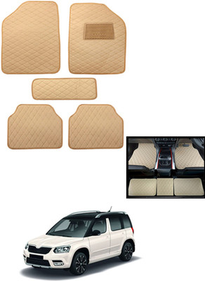 MATIES Leatherite Standard Mat For  Skoda Yeti(Beige)