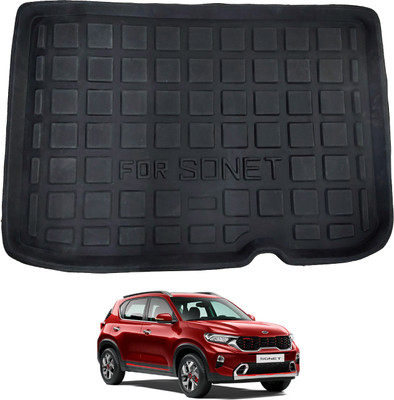 MATIES PVC Tray Mat For  Kia Sonet(Black)