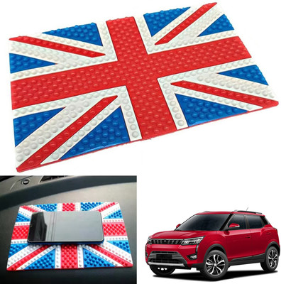 PEEPS STORE Rubber Tray Mat For  Mahindra XUV 300(Red, Blue)