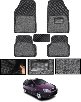MATIES Leatherite 7D Mat For  Tata Indigo Marina(Black)