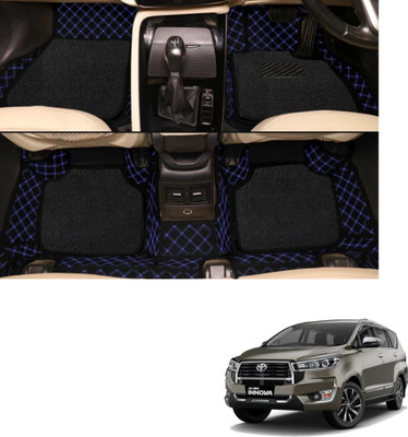 Autoclow Leatherite 7D Mat For  Toyota Innova Crysta(Blue, Black)