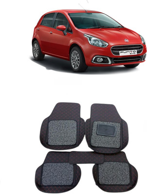 Arnejaa Leatherite 7D Mat For  Fiat Punto(Red, Black)