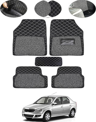 MSNP Leatherite 7D Mat For  Mahindra Logan(Black)