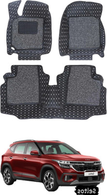 onefit enterprises Leatherite 7D Mat For  Kia Seltos(Black, Silver)