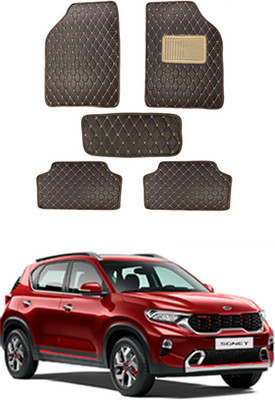 MATIES Leatherite Standard Mat For  Kia Sonet(Black)