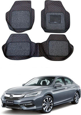 TOFIT ENTERPRISE Leatherite 7D Mat For  Honda Accord(Red, Black)