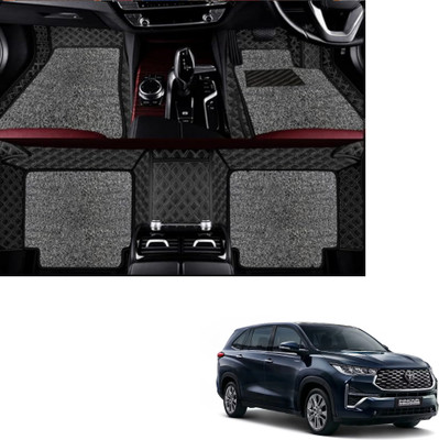 Autoclow Leatherite 7D Mat For  Toyota Innova Hycross (7 Seater)(Silver, Silver)