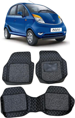 Arnejaa Leatherite 7D Mat For  Tata Nano(Silver, Black)