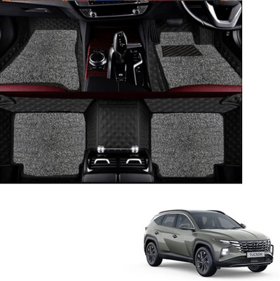 Autoclow Leatherite 7D Mat For  Hyundai Tucson(Black, Silver)