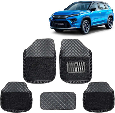Kingsway Leatherite 7D Mat For  Toyota Urban Cruiser Hyryder(Black)