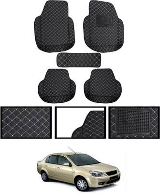 MATIES Leatherite 7D Mat For  Ford Fiesta Classic(Black)