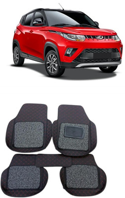 ARNEJA Leatherite 7D Mat For  Mahindra KUV100(Red, Black)