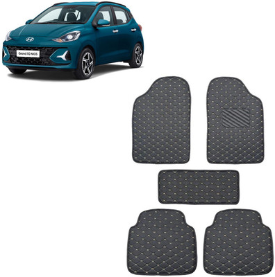 INSURE AUTOMOTIVE Leatherite 5D Mat For  Maruti Grand i10 Nios, Universal For Car(Black)
