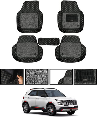 monolive Leatherite Tray Mat For  Hyundai Universal For Car(Black)