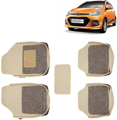 Kingsway Leatherite 7D Mat For  Hyundai Grand i10(Beige)
