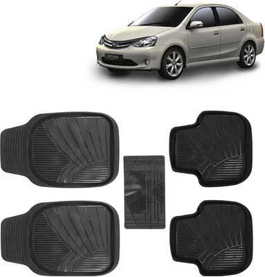 Kingsway PVC Tray Mat For  Toyota Etios(Black)