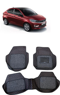 Arnejaa Leatherite 7D Mat For  Tata Tigor(Red, Black)