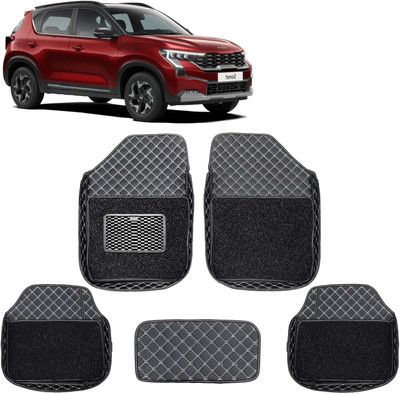 STYLE CHOICE Leatherite 7D Mat For  Kia Sonet(Black)