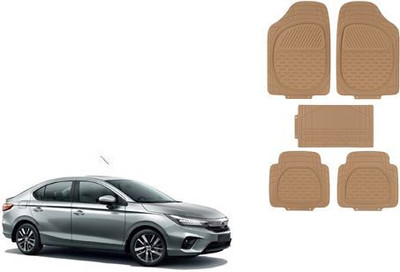 Autorepute Rubber Standard Mat For  Honda City(Beige)