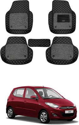 RKPSP Leatherite 7D Mat For  Hyundai i10(Black)