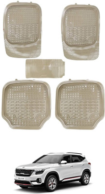 AuTO ADDiCT PVC Tray Mat For  Kia Seltos(Beige)
