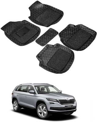 arneja trading company Leatherite 7D Mat For  Skoda Kodiaq(Black)