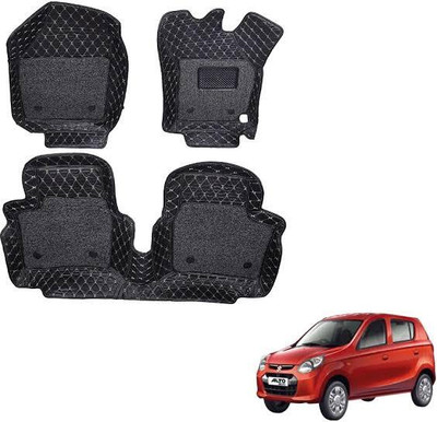 AUTOMOXCO Leather 7D Mat For  Maruti Suzuki Alto K10(Black)