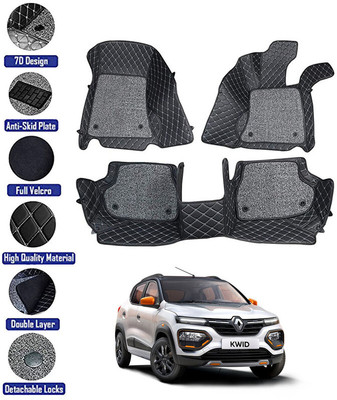 RKPSP Leatherite 7D Mat For  Renault Kwid(Black)