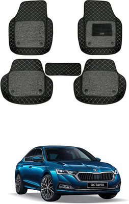MATIES Leatherite 7D Mat For  Skoda Octavia(Black)