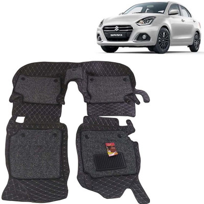 FF TRADERS Leatherite 7D Mat For  Maruti Suzuki Swift Dzire(Black)