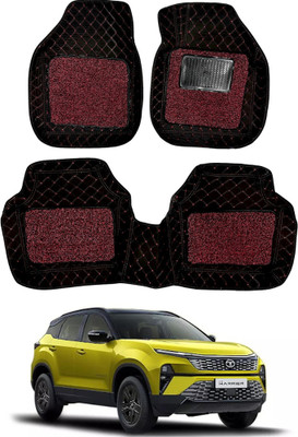 Autorepute PVC 7D Mat For  Tata Harrier(Red, Black)