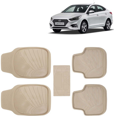 Kingsway PVC Tray Mat For  Hyundai Verna(Beige)