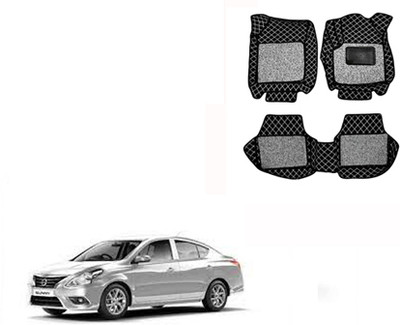 Autorepute Leather 7D Mat For  Nissan Sunny(Black)