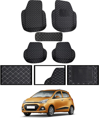 monolive Leatherite Tray Mat For  Hyundai Grand i10(Black)