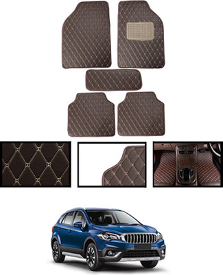 MATIES Leatherite Standard Mat For  Maruti Suzuki Universal For Car(Brown)