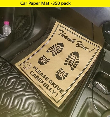 MJM Good Connections Paper Disposable Paper Mat For  Kia Sonet(Brown)