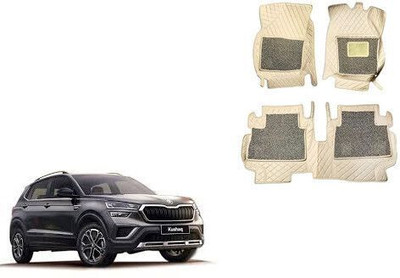 Autorepute Leather 7D Mat For  Skoda Kushaq(Beige)