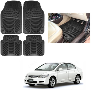 ROSHNEER ENTERPRISES Rubber Standard Mat For  Honda Civic(Black)