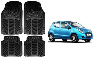 SLSHILPA Rubber Standard Mat For  Maruti Suzuki A-Star(Black)