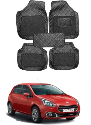 arneja trading company Leatherite 7D Mat For  Fiat Punto(Black)