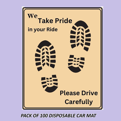 XONYSTAR Paper Disposable Paper Mat For  Universal For Car(Brown)